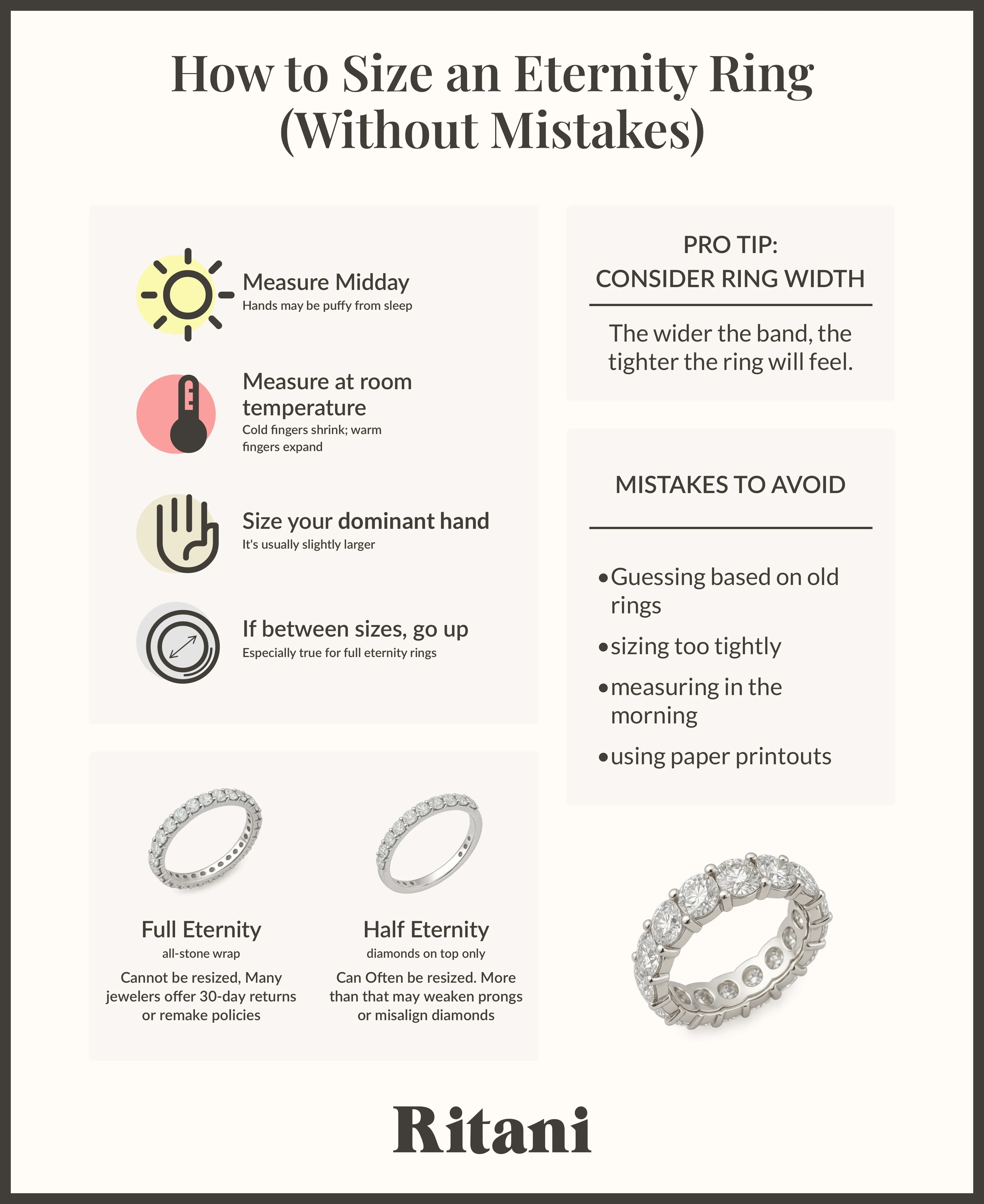How to Size an Eternity Ring 