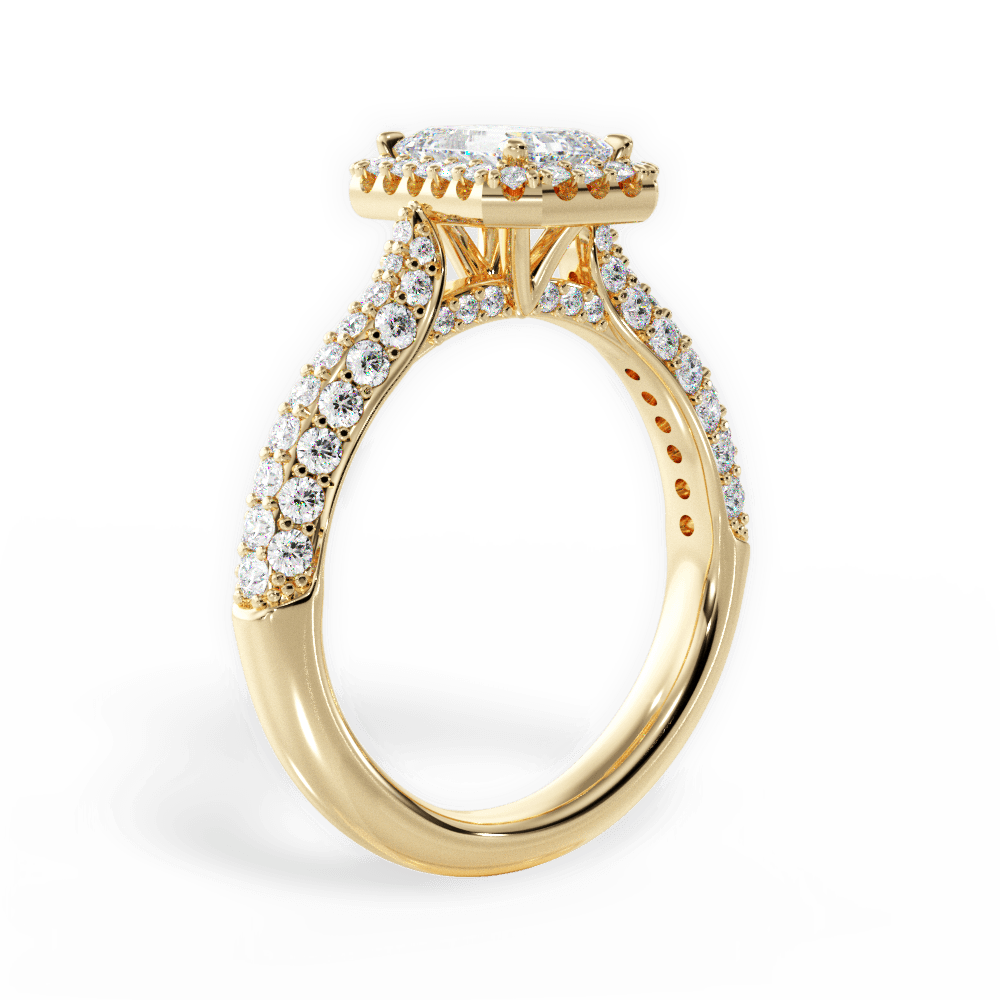 14kt Yellow Gold/18kt Yellow Gold/emerald/front