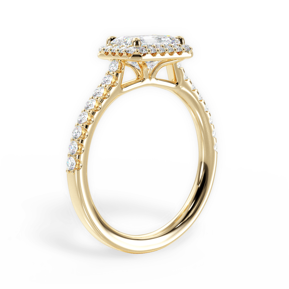 14kt Yellow Gold/18kt Yellow Gold/emerald/front