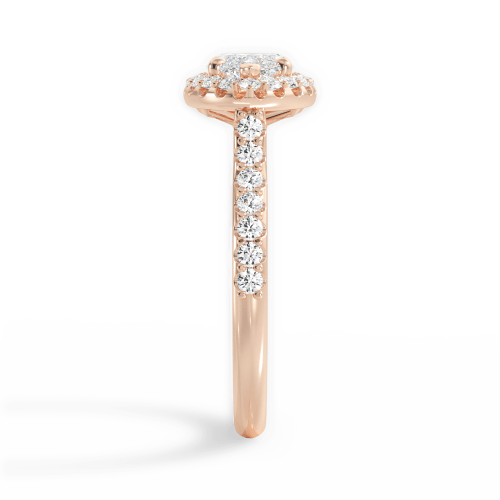 14kt Rose Gold/18kt Rose Gold/marquise/side