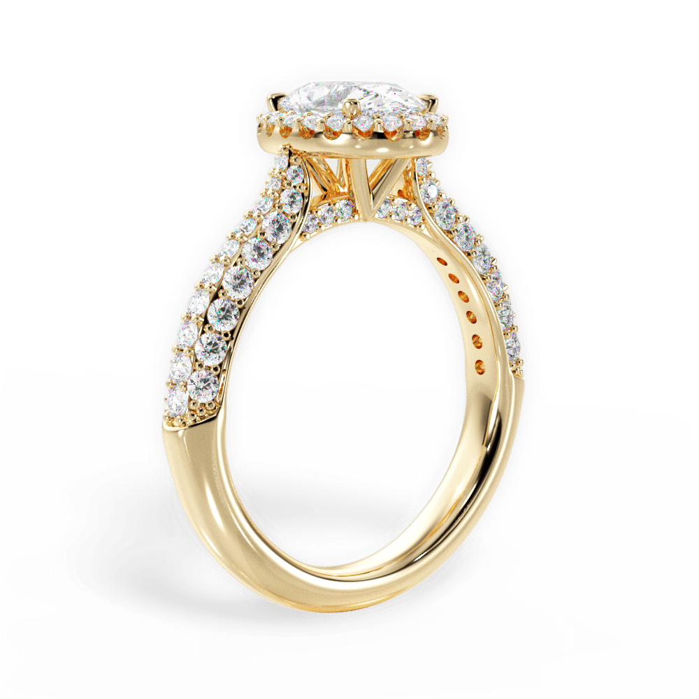 14kt Yellow Gold/18kt Yellow Gold/oval/front