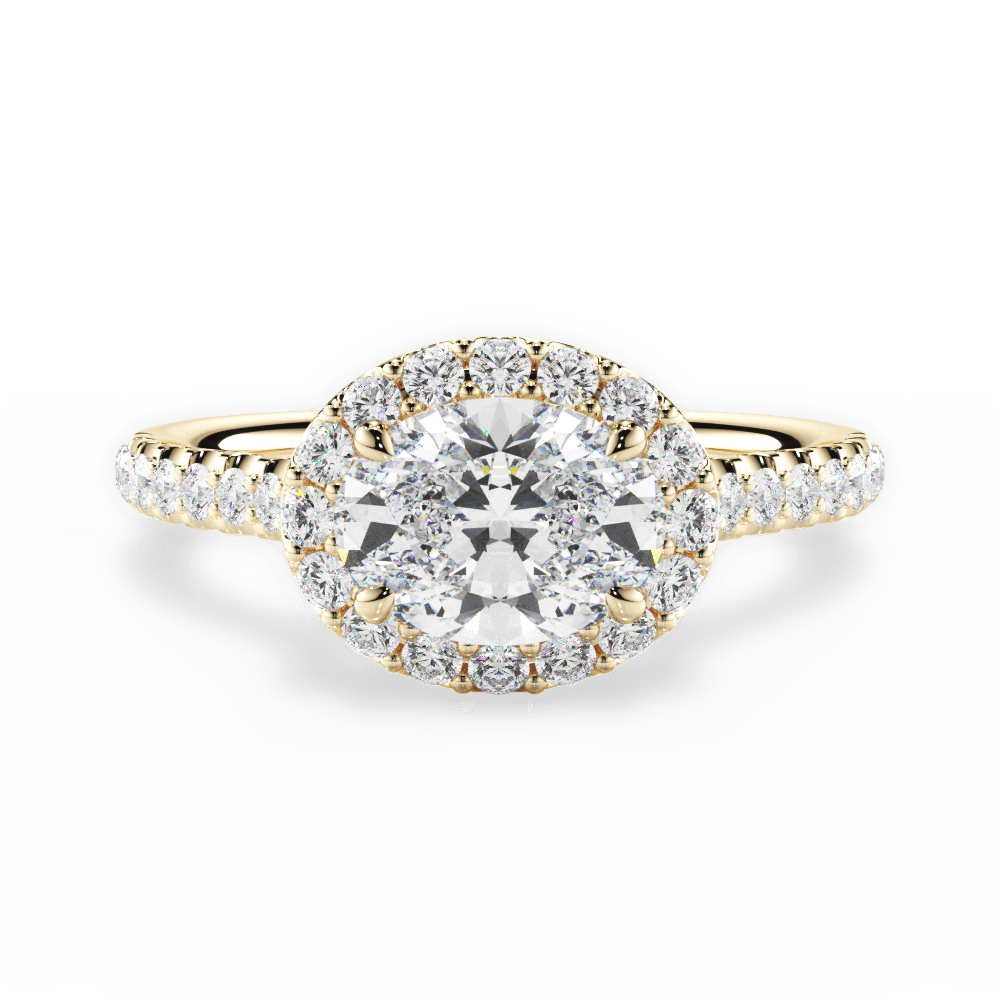 14kt Yellow Gold/18kt Yellow Gold/oval/top