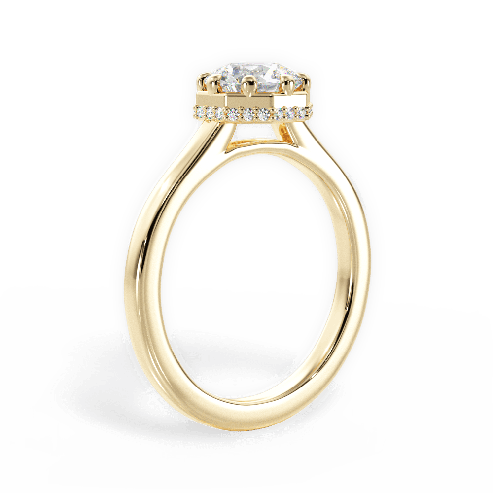 14kt Yellow Gold/18kt Yellow Gold/round/front