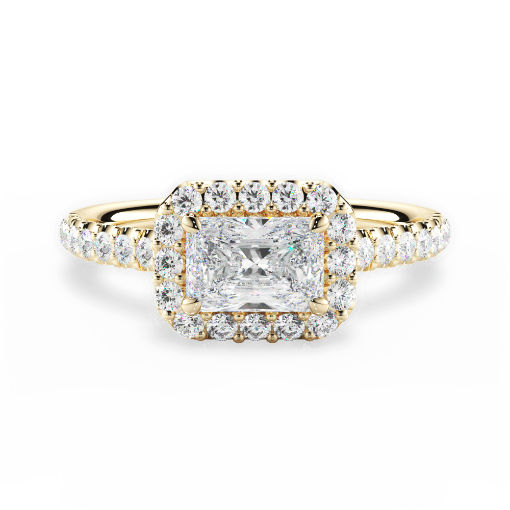 14kt Yellow Gold/18kt Yellow Gold/radiant/top
