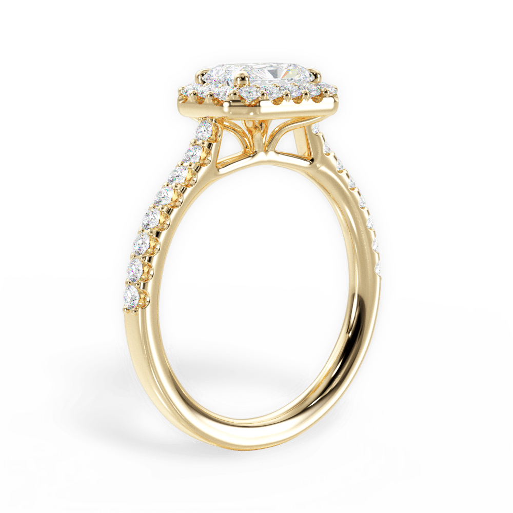 14kt Yellow Gold/18kt Yellow Gold/radiant/front