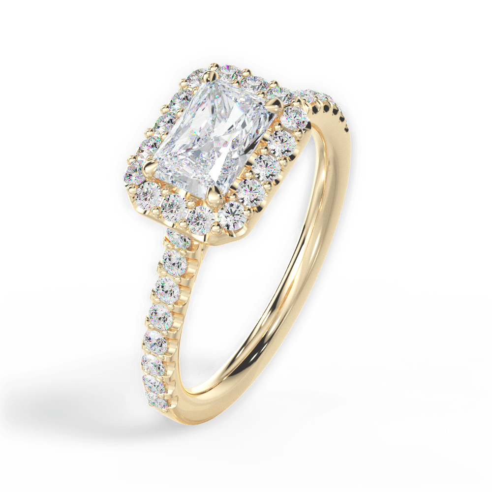 14kt Yellow Gold/18kt Yellow Gold/radiant/perspective