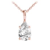 rose gold diamond pendant