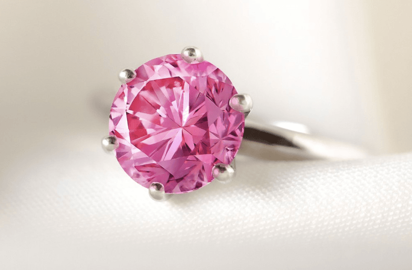 Considering a Colored Lab Diamond Engagement Ring? Think Pink!