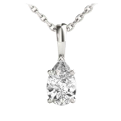 pear shaped diamond pendant