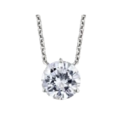 round diamond pendant