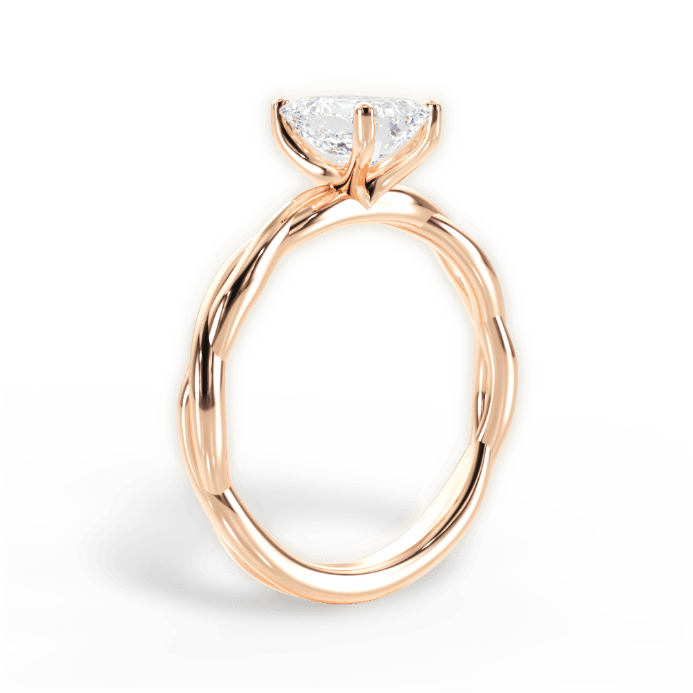 14kt Rose Gold/18kt Rose Gold/emerald/front