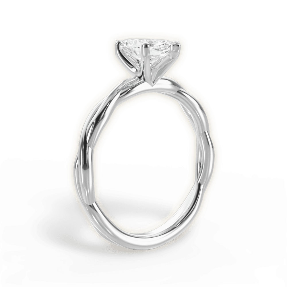 14kt White Gold/18kt White Gold/Platinum/marquise/front