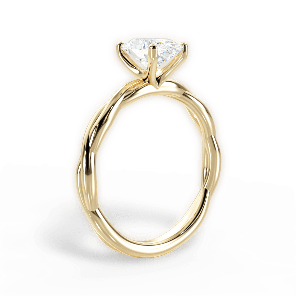 14kt Yellow Gold/18kt Yellow Gold/oval/front