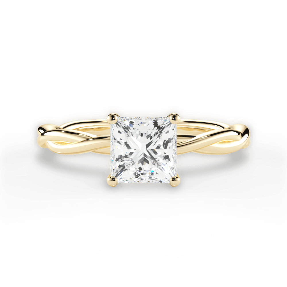 14kt Yellow Gold/18kt Yellow Gold/princess/top
