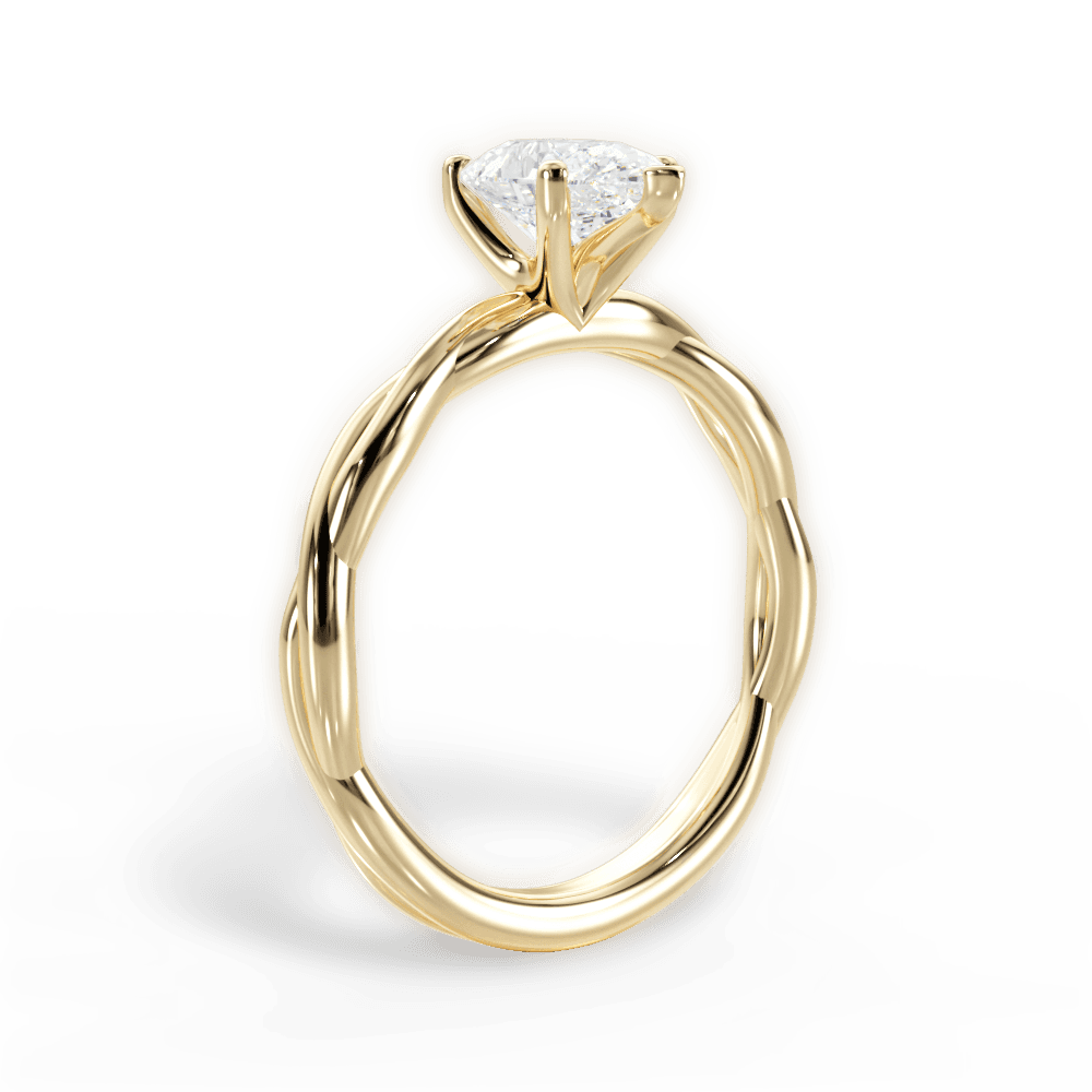 14kt Yellow Gold/18kt Yellow Gold/pear/front