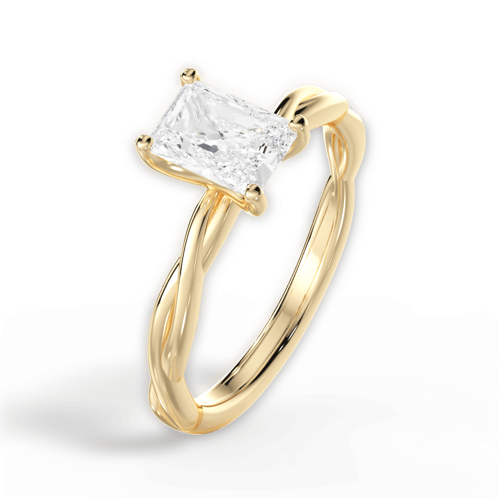 14kt Yellow Gold/18kt Yellow Gold/radiant/perspective