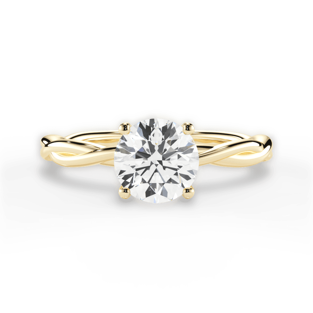 14kt Yellow Gold/18kt Yellow Gold/round/top