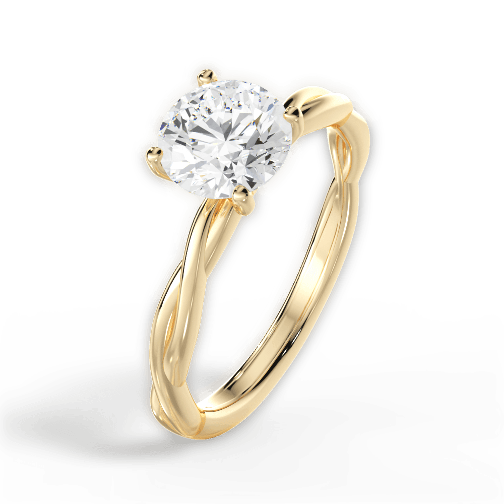 14kt Yellow Gold/18kt Yellow Gold/round/perspective