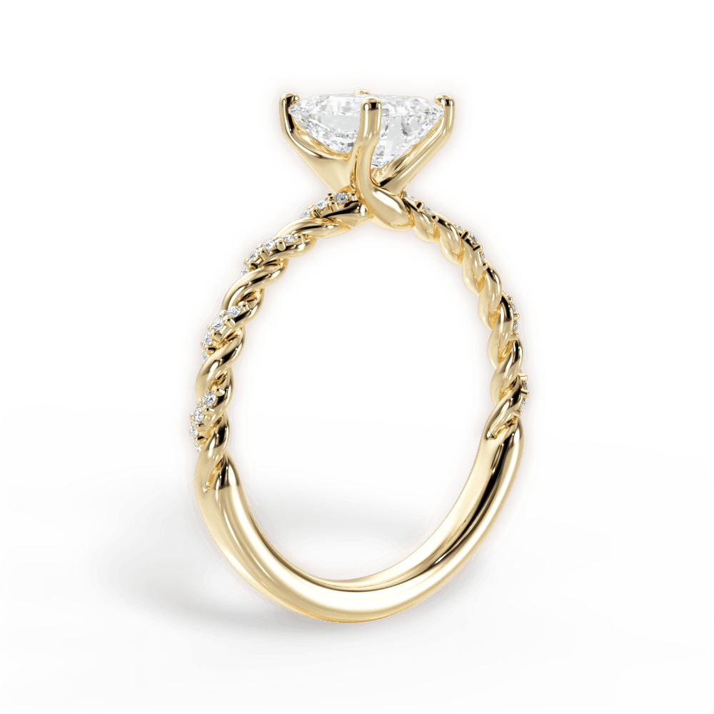 14kt Yellow Gold/18kt Yellow Gold/emerald/front