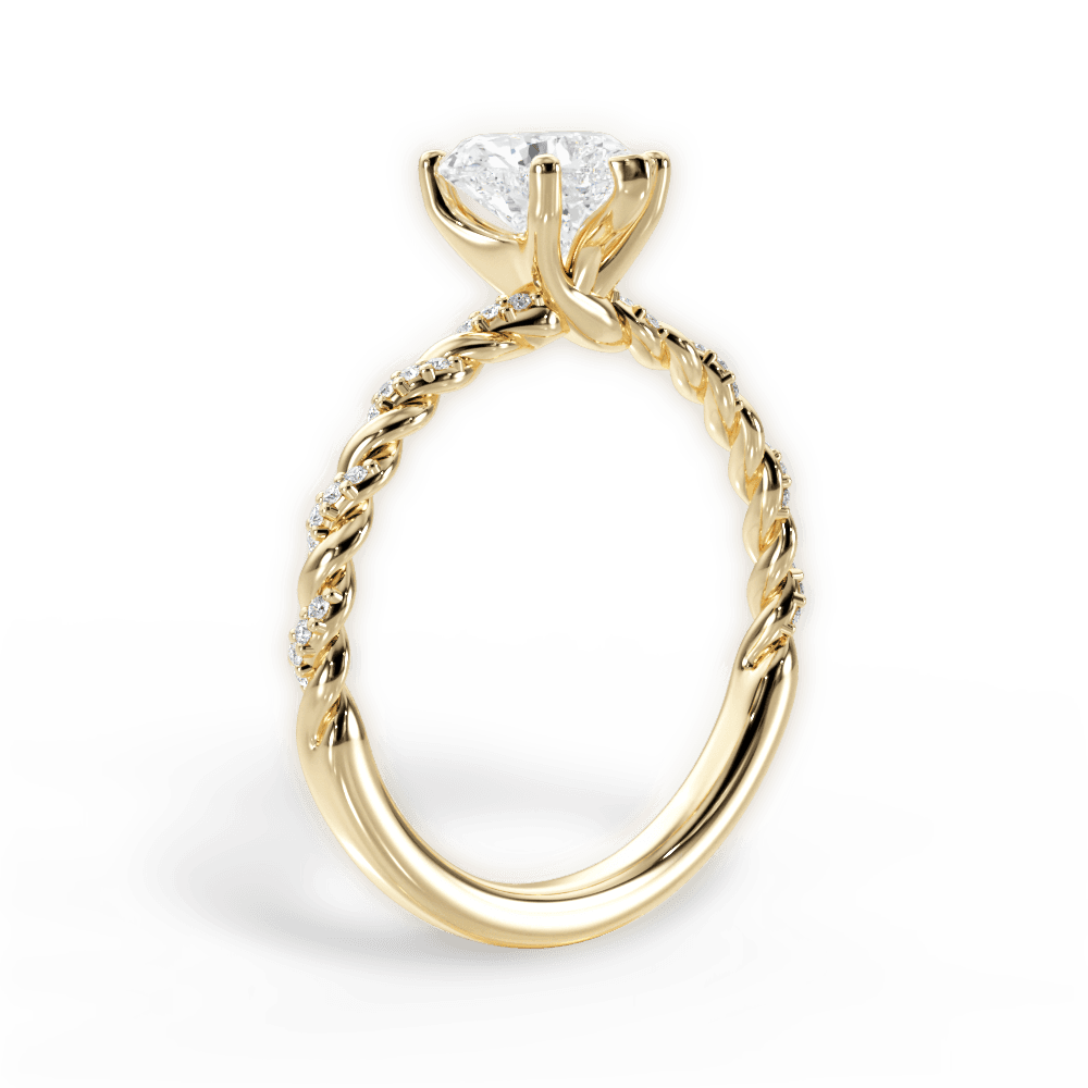 14kt Yellow Gold/18kt Yellow Gold/heart/front