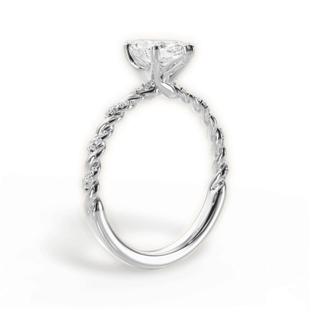 14kt White Gold/18kt White Gold/Platinum/marquise/front