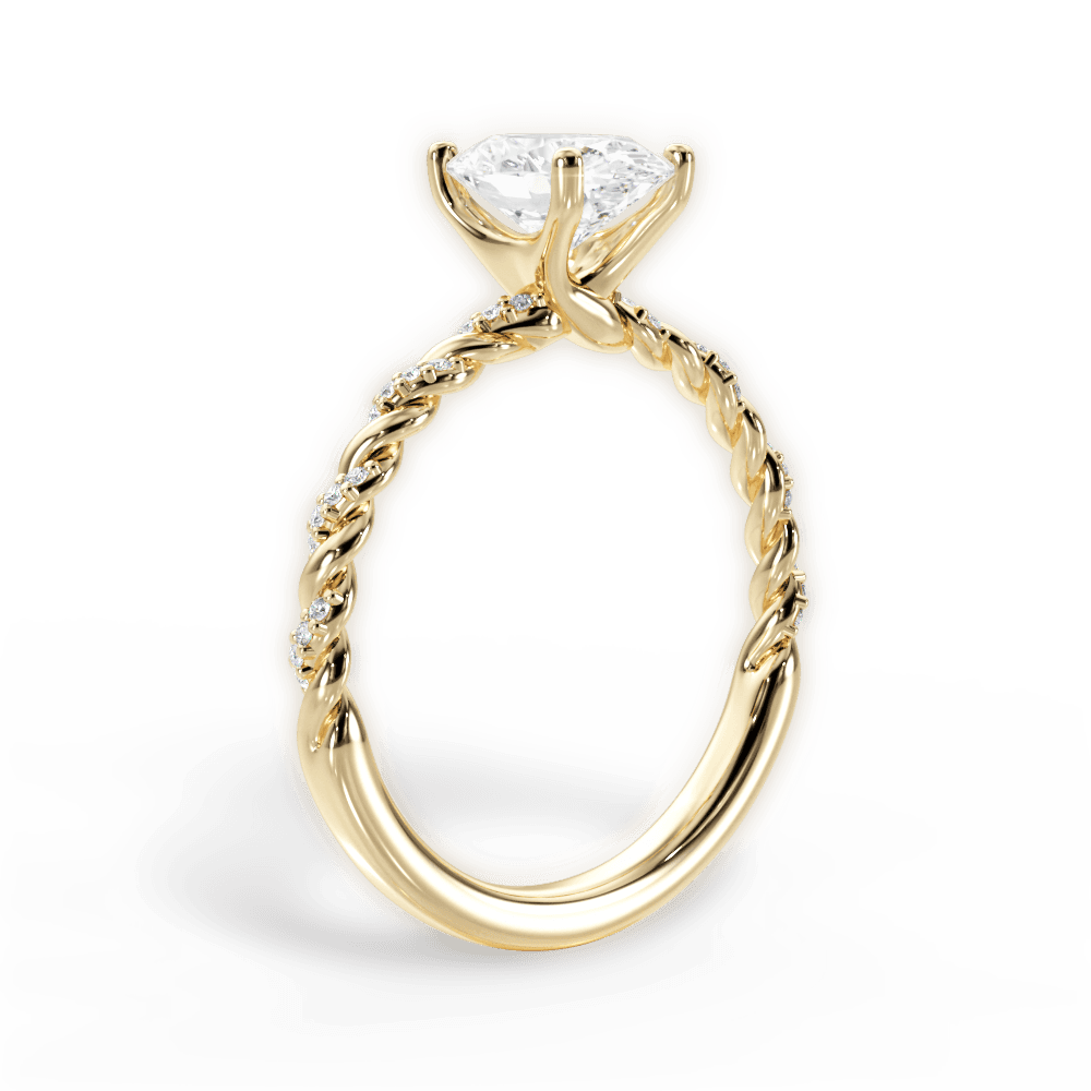 14kt Yellow Gold/18kt Yellow Gold/oval/front