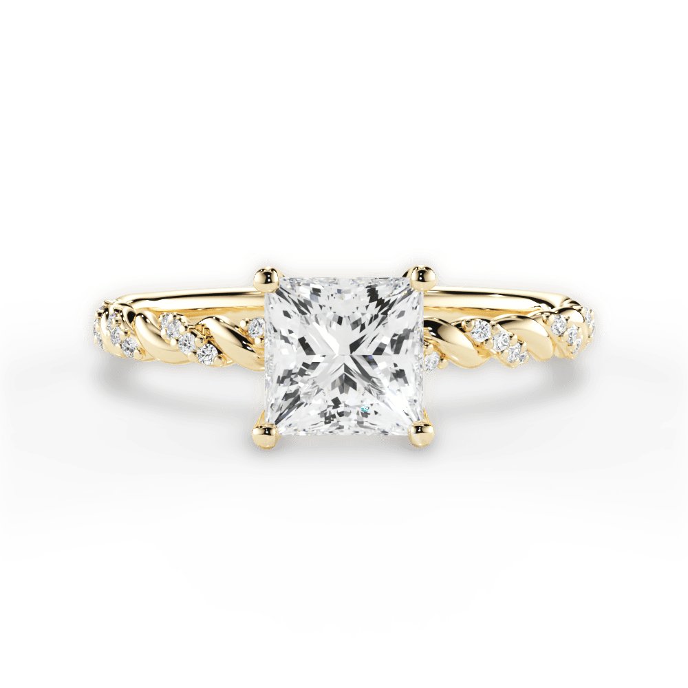 14kt Yellow Gold/18kt Yellow Gold/princess/top