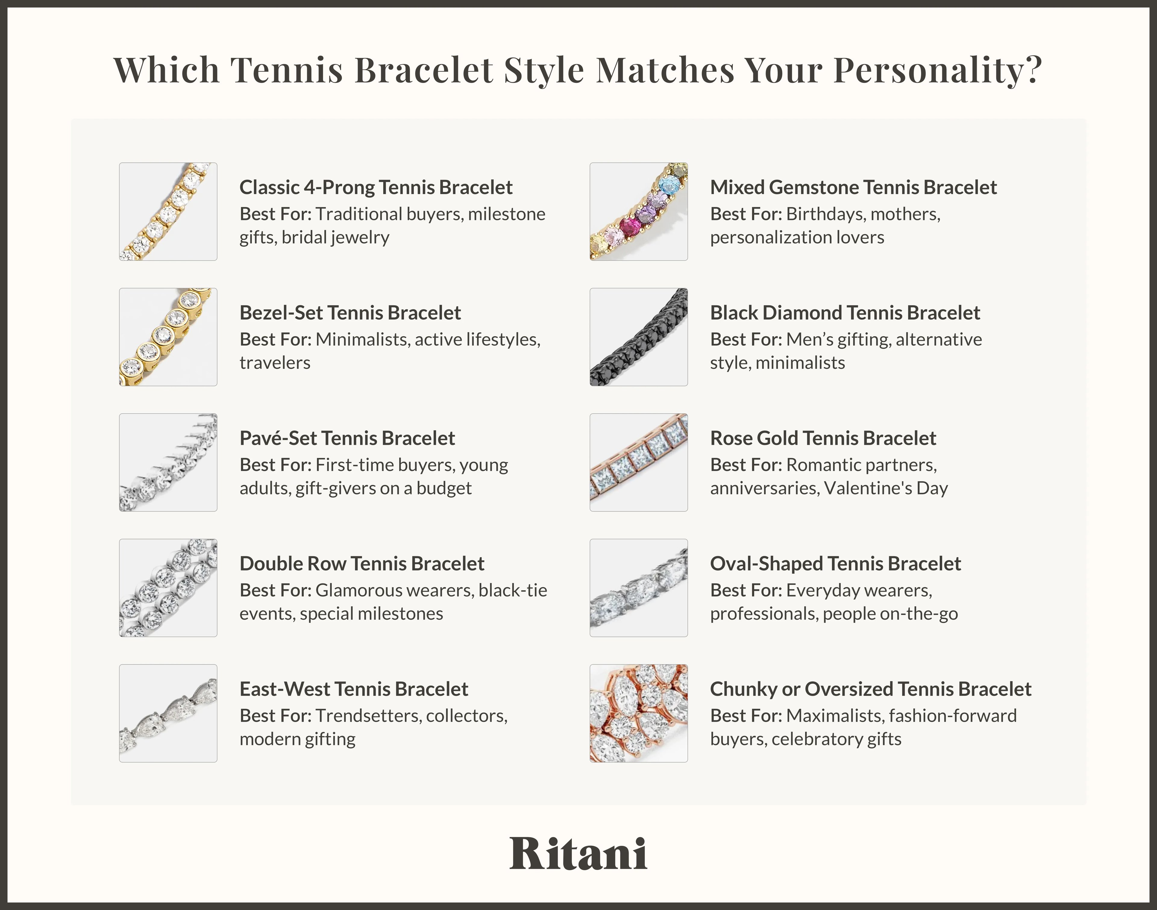 Which Tennis Bracelet Style Matches Your Personality