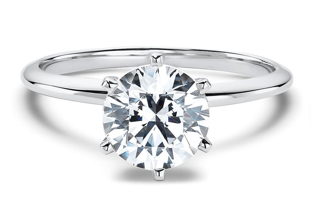 white gold solitaire engagement ring