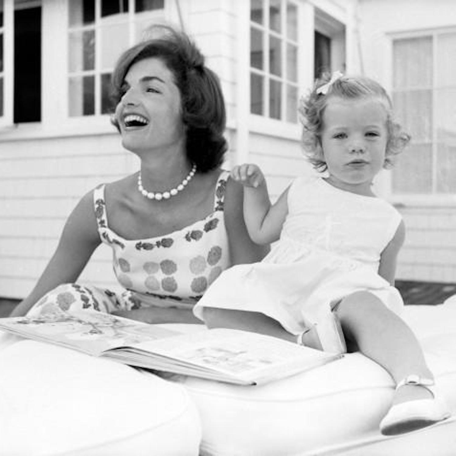 Jackie Kennedy with her daughter