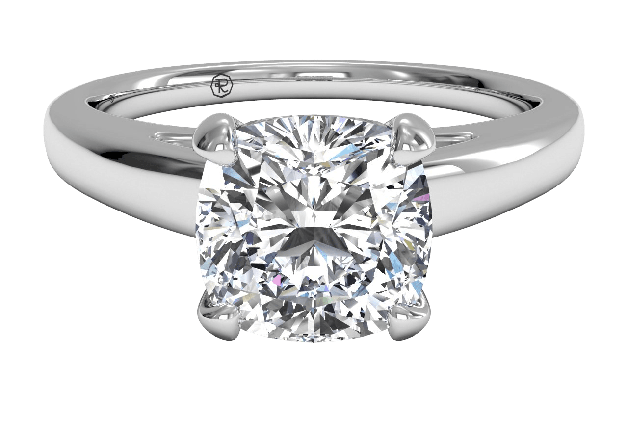 cushion cut engagement ring