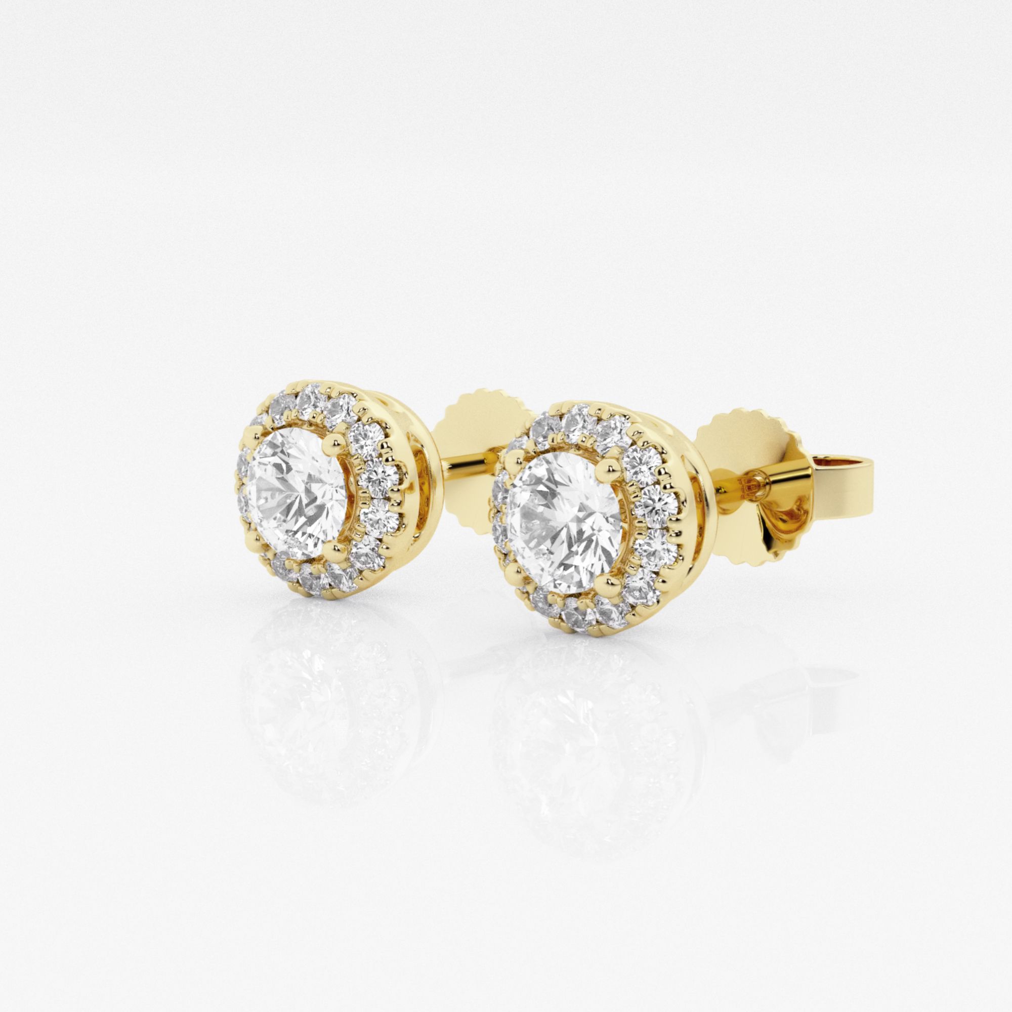 14kt Yellow Gold/18kt Yellow Gold/round/side