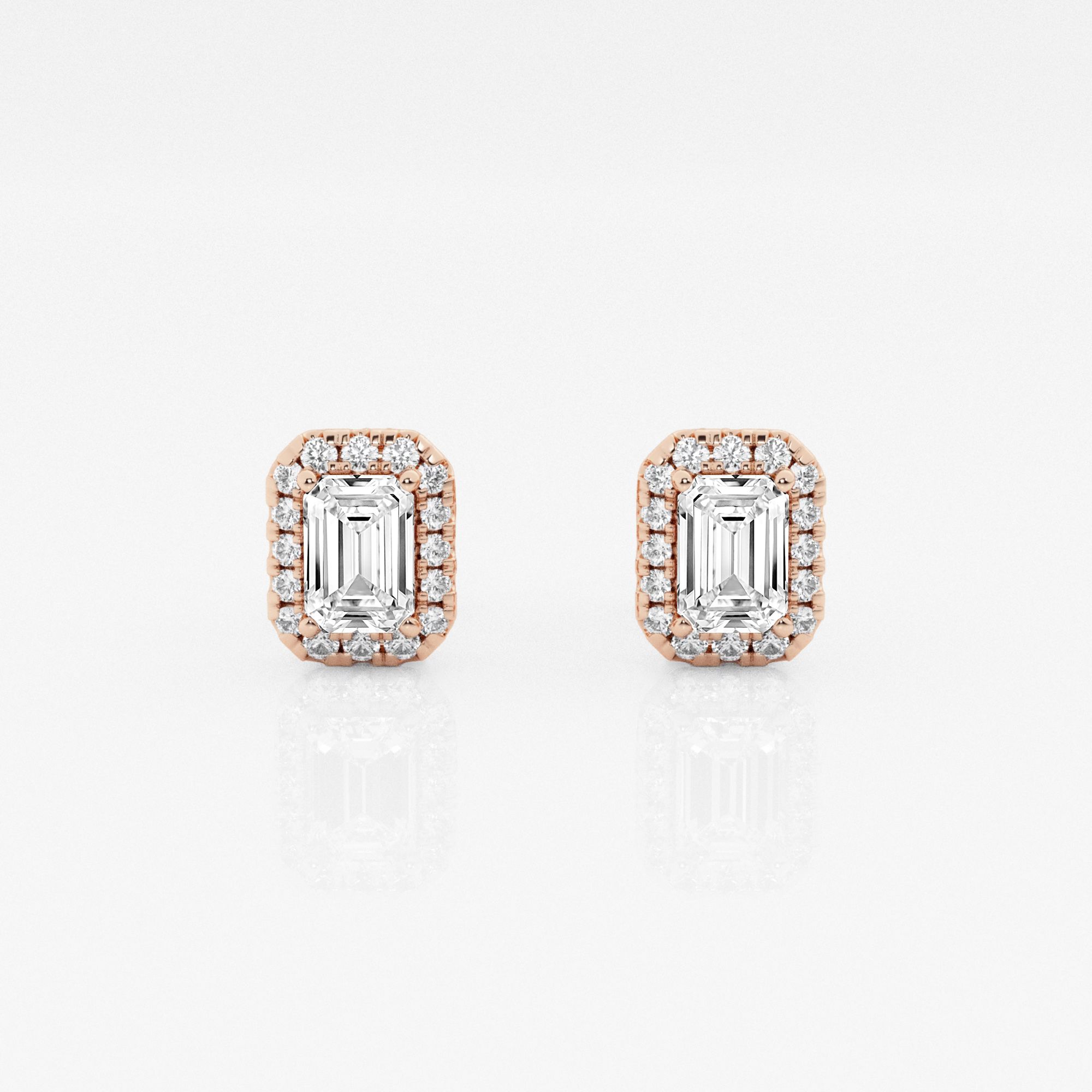 14kt Rose Gold/18kt Rose Gold/emerald/top