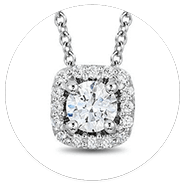 Halo Pendant Necklace Diamond Essentials Product Collection Image