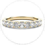 Nine-Stone Wedding Bands Diamond Essentials Product Collection Image