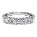 five stone women's wedding ring