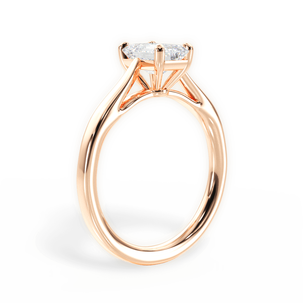 14kt Rose Gold/18kt Rose Gold/emerald/front