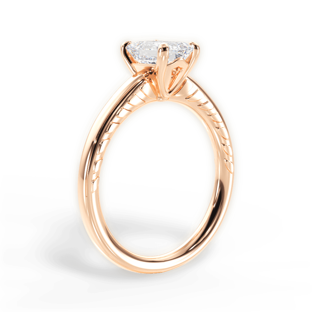 14kt Rose Gold/18kt Rose Gold/emerald/front