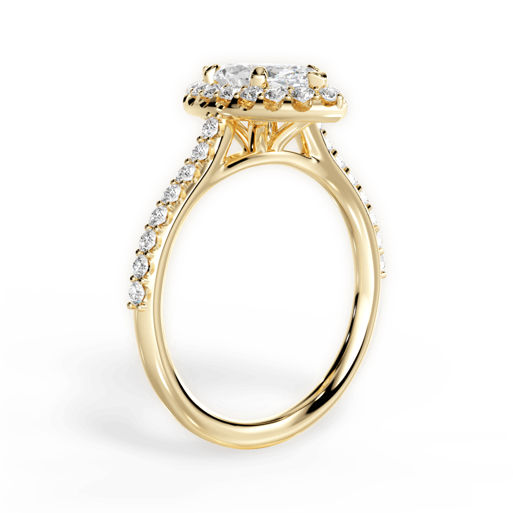 14kt Yellow Gold/18kt Yellow Gold/marquise/front