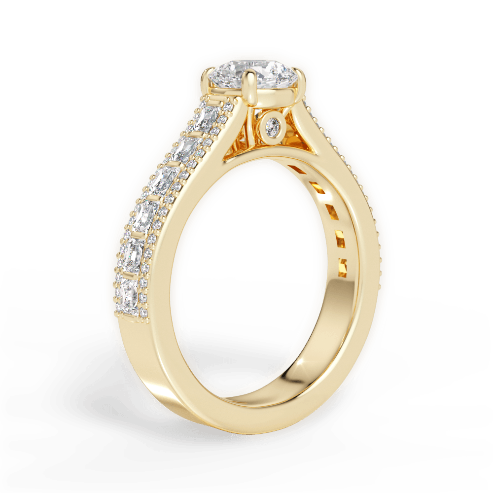 14kt Yellow Gold/18kt Yellow Gold/round/front