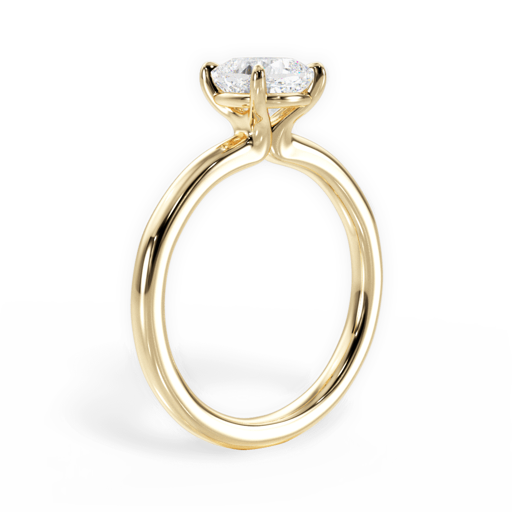 14kt Yellow Gold/18kt Yellow Gold/cushion/front