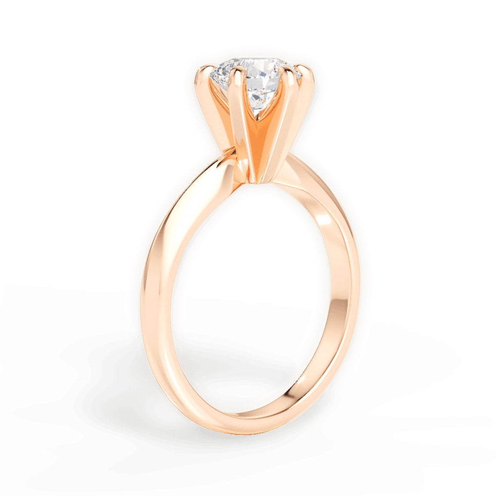 14kt Rose Gold/18kt Rose Gold/round/front