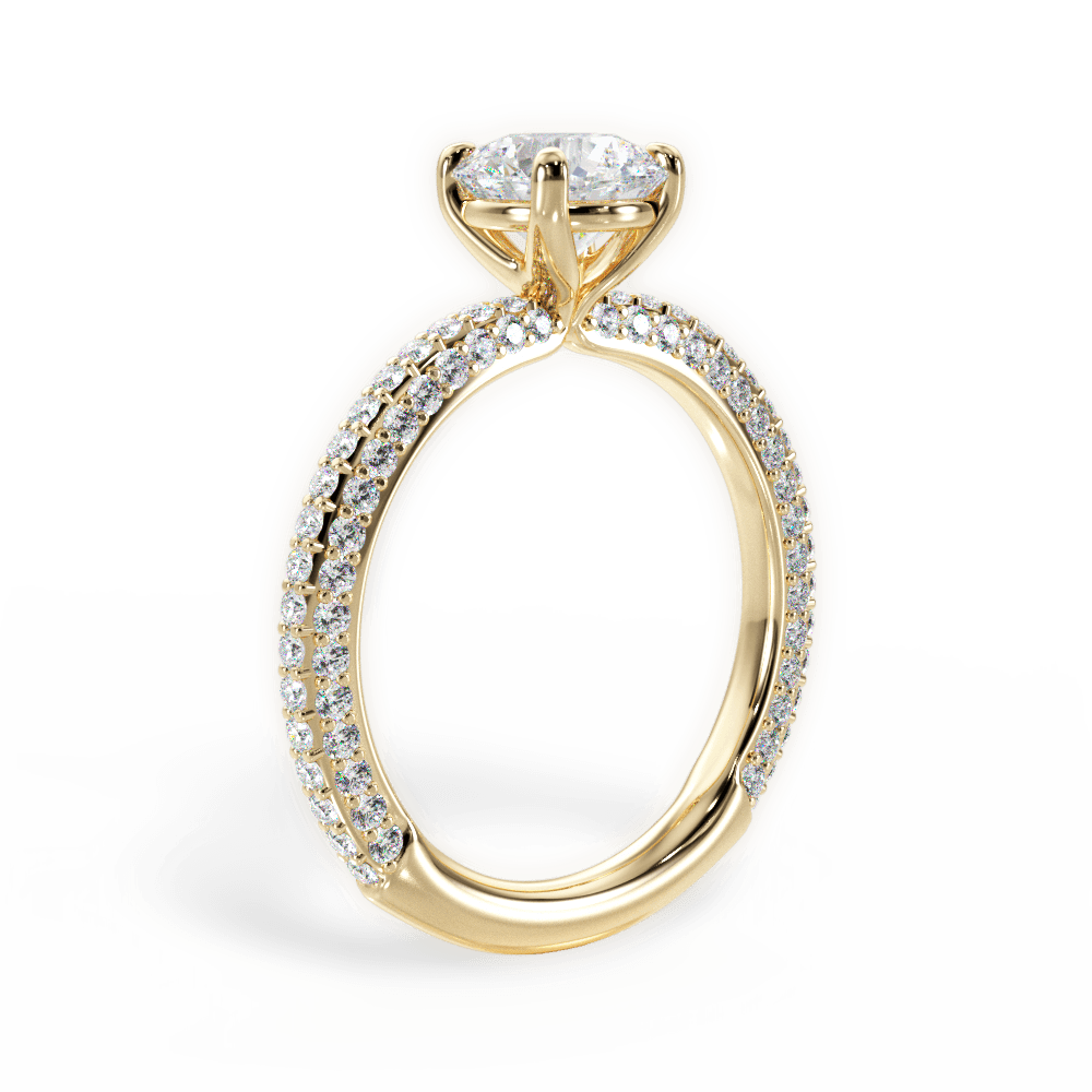 14kt Yellow Gold/18kt Yellow Gold/round/front