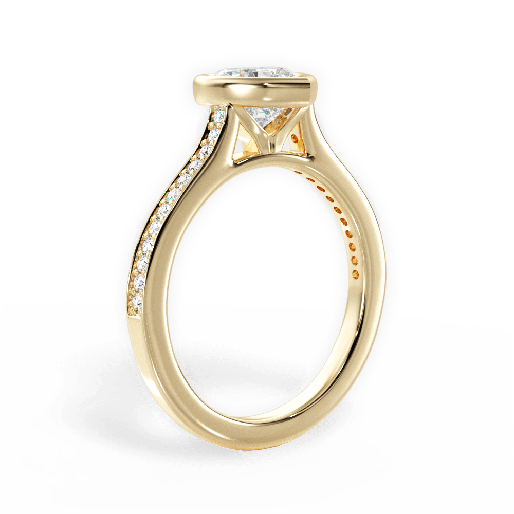 14kt Yellow Gold/18kt Yellow Gold/heart/front