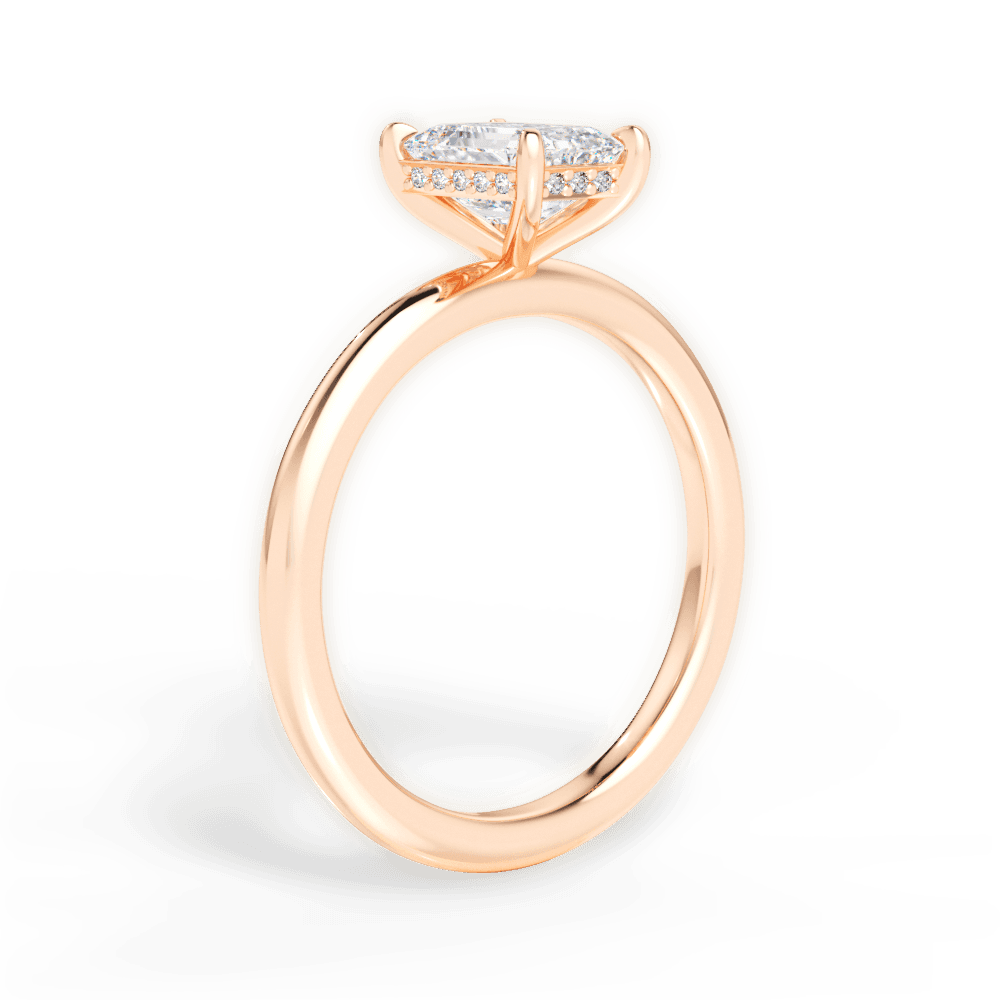 14kt Rose Gold/18kt Rose Gold/emerald/front