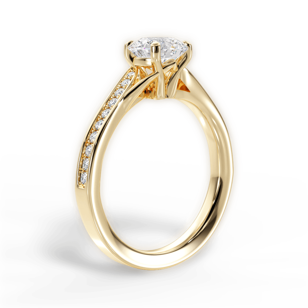 14kt Yellow Gold/18kt Yellow Gold/round/front