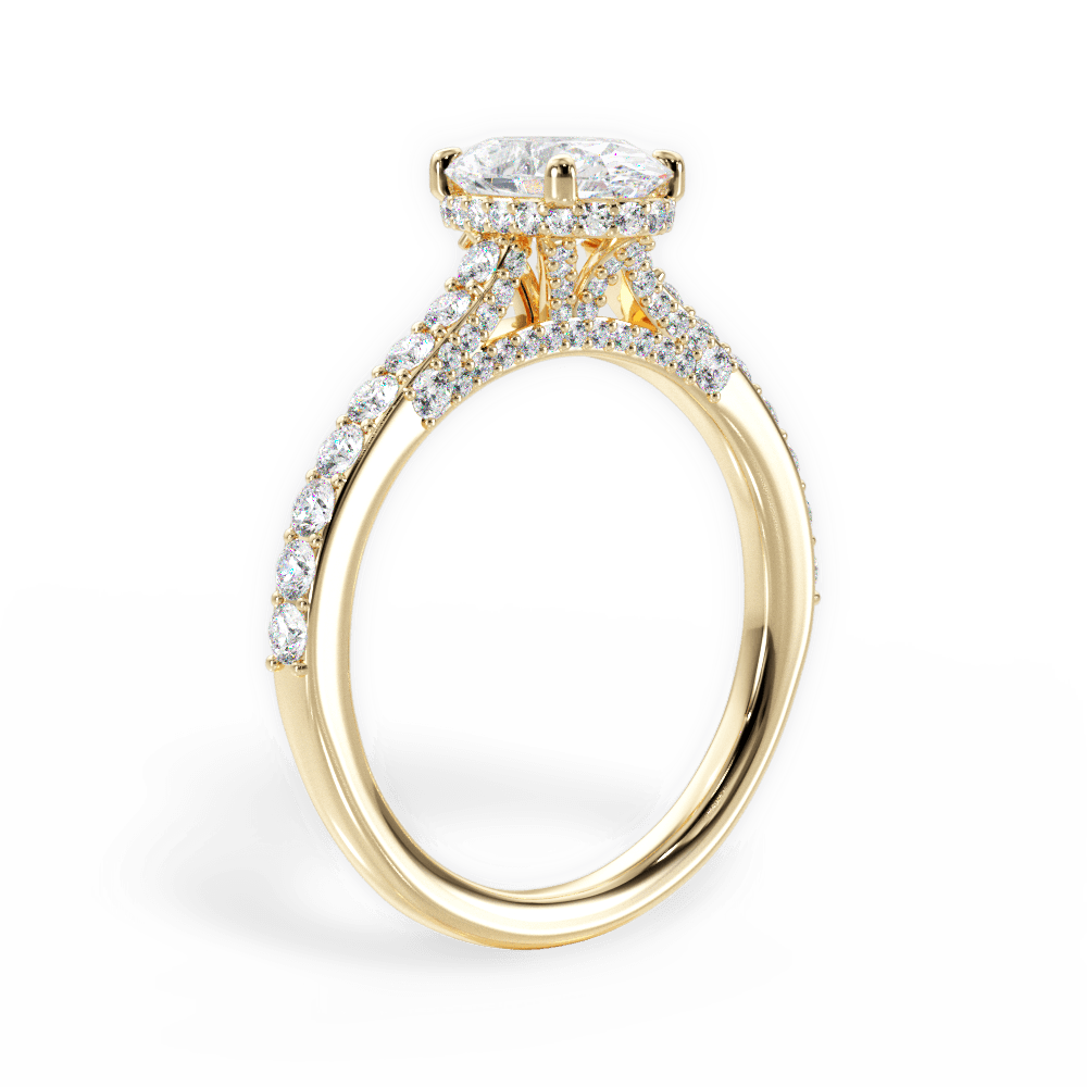 14kt Yellow Gold/18kt Yellow Gold/oval/front