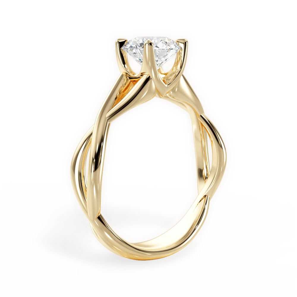 14kt Yellow Gold/18kt Yellow Gold/round/front