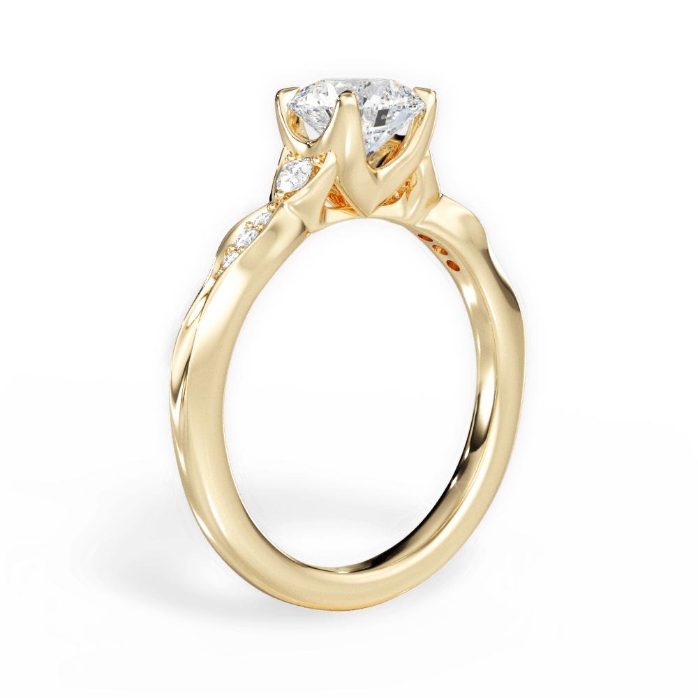 14kt Yellow Gold/18kt Yellow Gold/round/front