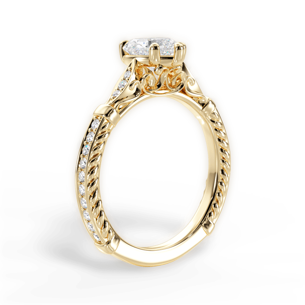 14kt Yellow Gold/18kt Yellow Gold/heart/front